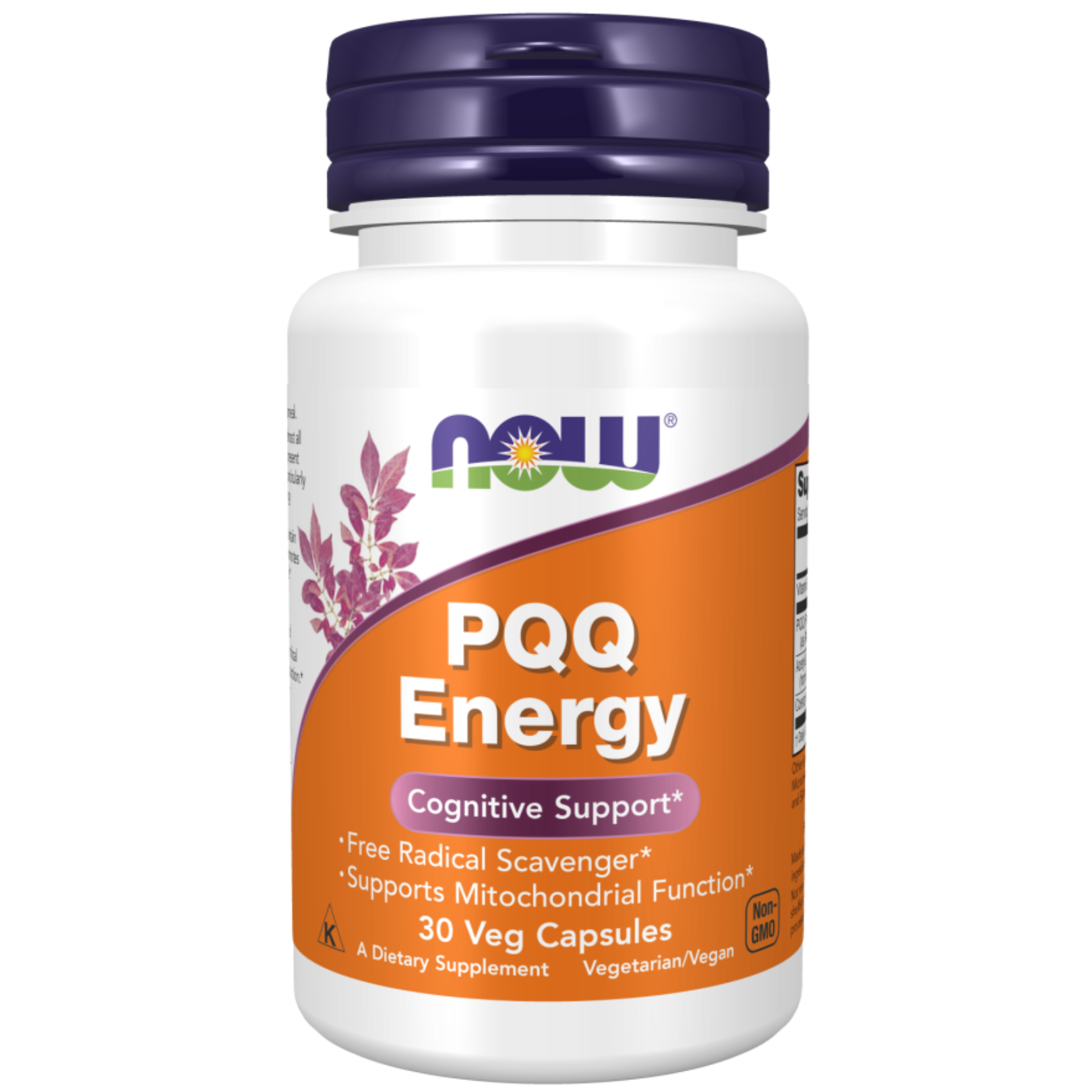 Now PQQ Energy 20mg Plus Vcaps 30's